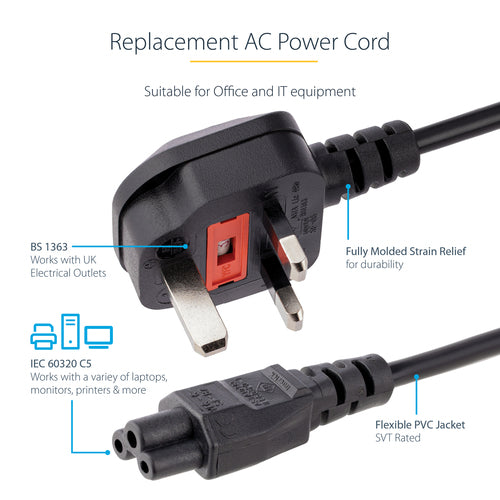 StarTech.com PXTNB3SUK2M power cable