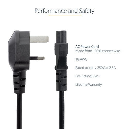 StarTech.com PXTNB3SUK1M power cable