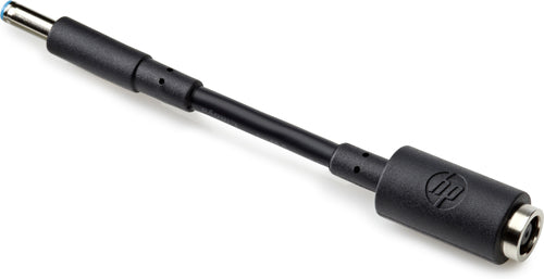 HP 7,4 mm auf 4,5 mm DC Dongle Stecker auf Buchse 90° Schwarz
