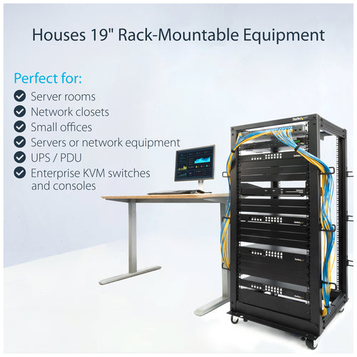 StarTech.com 4POSTRACK25U rack cabinet