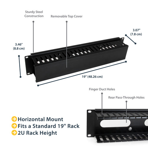 StarTech.com CMDUCT2U rack accessory