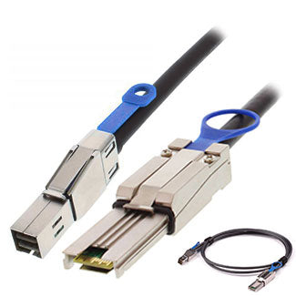 Data Cable AddOn Networks SFF-8088/SFF-8644 2m Male/Male Black