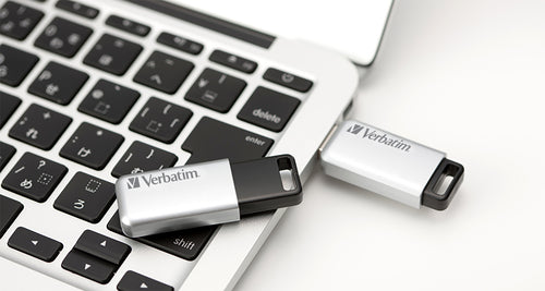 Verbatim Secure Pro USB-Stick 64GB – USB 3.0, Silber – Hochgeschwindigkeits-Speicher