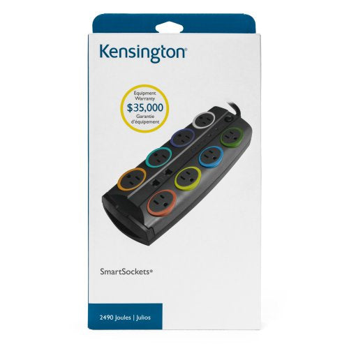 Surge Protector Kensington K62690NA 2490 Joules 8 AC Outlets 2.4m Cord