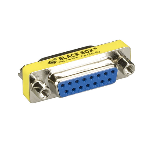 DB15 Cable Gender Changer Black Box Silver Yellow