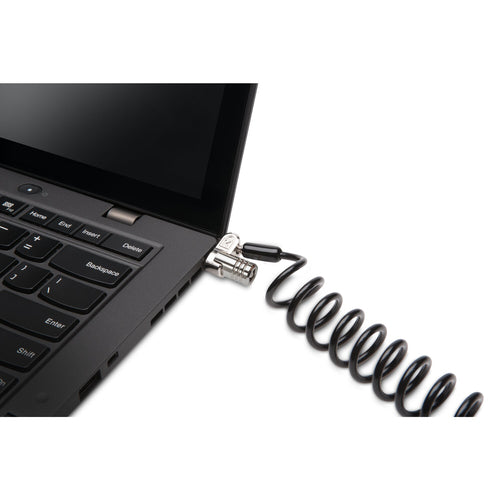 Kensington MicroSaver 2.0 tragbares Laptop-Kabelschloss mit Schlüssel - 1,8m - Stahl - Schwarz/Silber