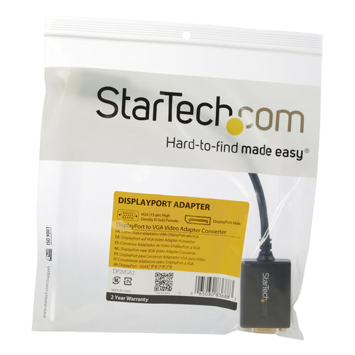 StarTech.com DisplayPort to VGA Adapter - Active DP to VGA Converter - 1080p