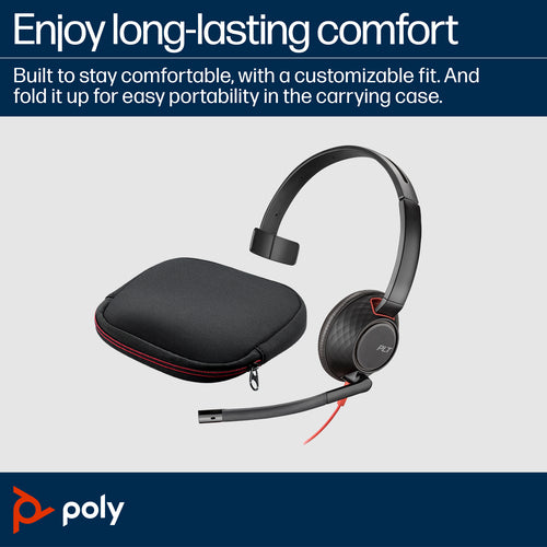 Kabelgebundenes USB-C Headset HP Poly Blackwire 5210 Monaural 3,5mm Stecker