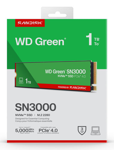SanDisk Green WD SN3000 NVMe