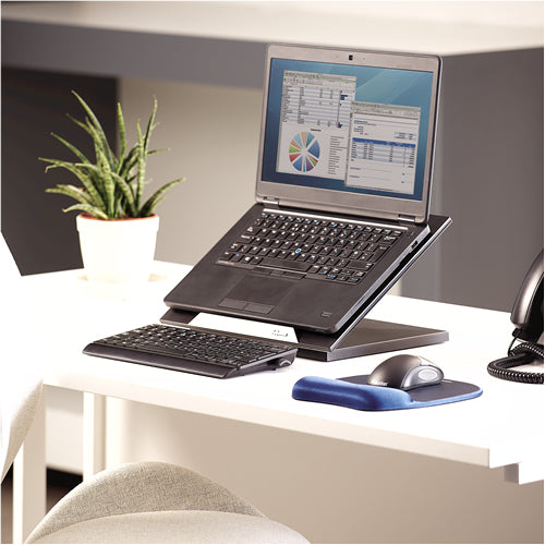 Fellowes Designer Suites Laptopständer – Schwarz – 43,2 cm – Ergonomischer Ständer