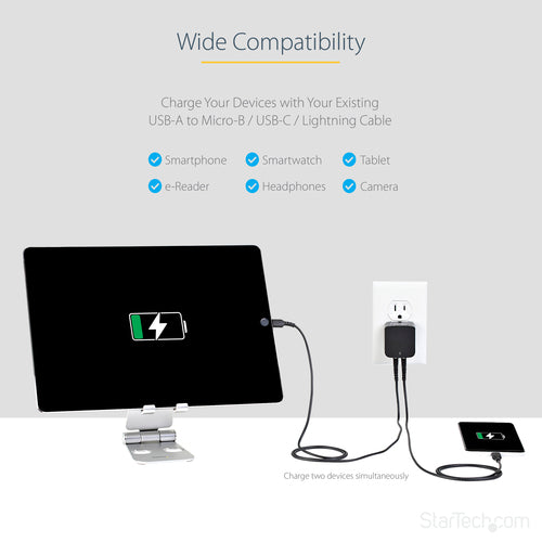 StarTech.com USB2PACBK mobile device charger