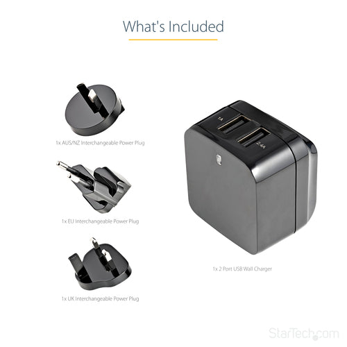 StarTech.com USB2PACBK mobile device charger