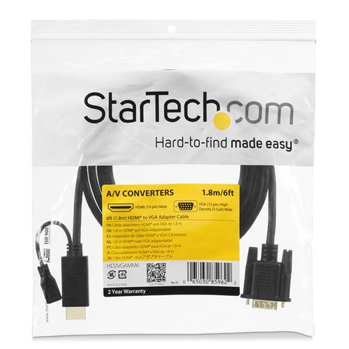 StarTech.com HD2VGAMM3 video cable adapter