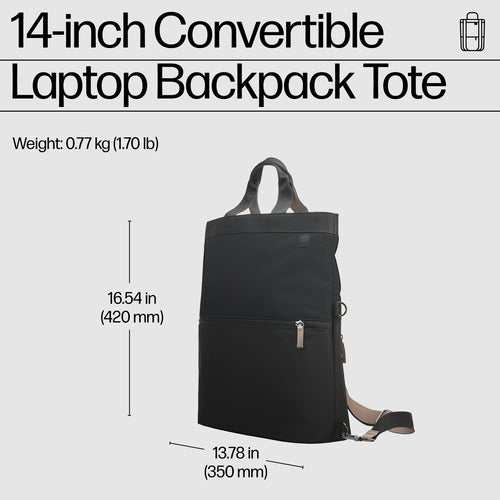 HP 14 Convertible Laptop Backpack Tote