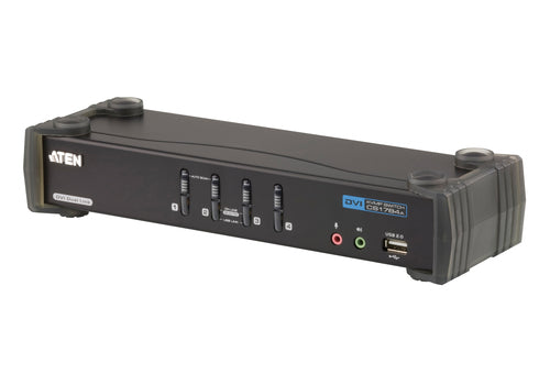 KVM Switch ATEN CS1784A 2560x1600 10W Black for Office Setup