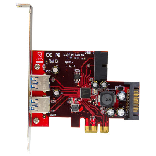 StarTech.com PEXUSB3S2EI PCI Express USB 3.0 Karte – 4 Port mit UASP-Unterstützung