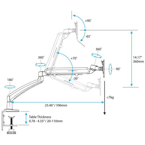 StarTech.com ARMSLIM monitor mount / stand