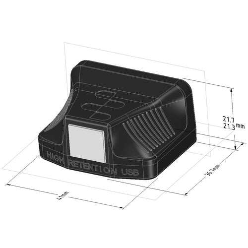 RS-422/485-USB-Kabel-Geschlechtswandler Schwarz Brainboxes