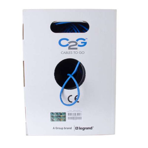 Cat5e Networking Cable C2G 1000ft UTP Blue Long-Distance