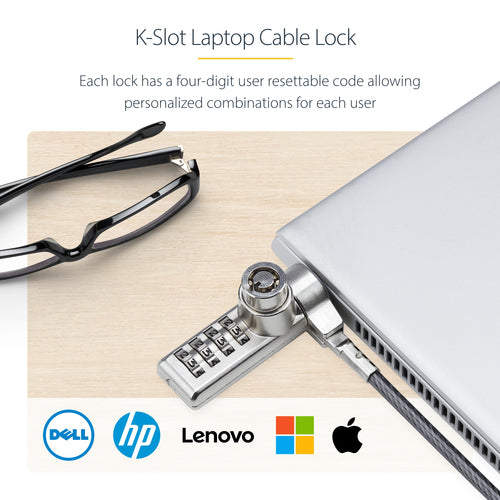 StarTech.com DUALKA10-LAPTOP-LOCK cable lock