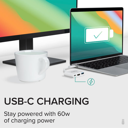 Plugable USB-C Multiport Adapter USBC-MD103 – 4K HDMI, USB 3.0, Ladefunktion