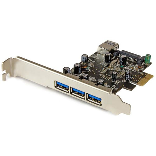 StarTech PEXUSB3S42 4-Port PCI Express USB 3.0 Card - USB 3.2 Gen 1 Adapter