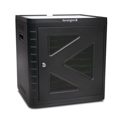 Kensington K67862AM Mobiles Gerätemanagement-Wagen – Schwarz, Tablet-Ladeschrank