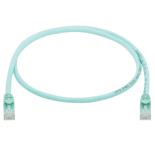Cat6a Ethernet Cable Tripp Lite N261-003-AQ 10G 3 ft Snagless RJ45 Aqua