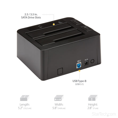 StarTech.com SDOCK2U313 storage drive docking station