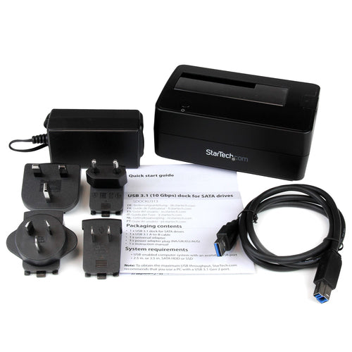 StarTech.com SDOCKU313 storage drive docking station