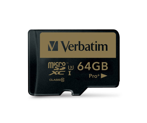 MicroSDHC Verbatim Pro+ 64GB Class 10 90MB/s MLC