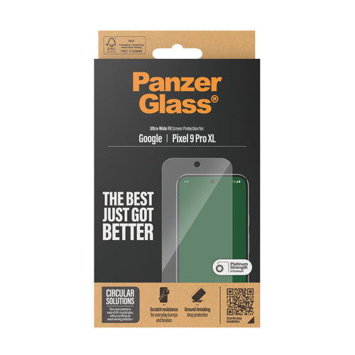PanzerGlass ® Screen Protector Google Pixel 9 Pro XL | Ultra-Wide Fit