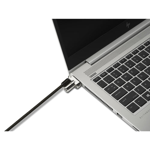 Kensington K62318WW Universelles 3-in-1 Laptop-Kabelschloss – 1,8 m Karbon & Silber