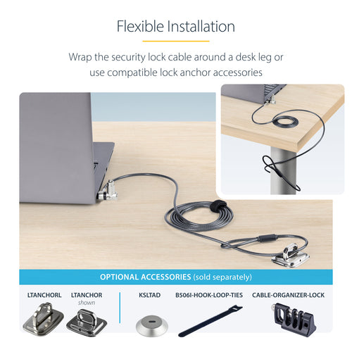StarTech.com UNIVKA25-LAPTOP-LOCK cable lock