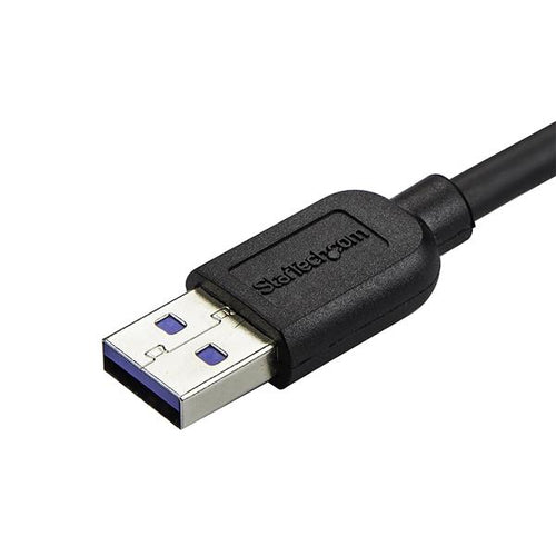 Schlankes Micro-USB-3.0-Kabel, 1 m, Stecker auf Stecker, rechtwinkliger Stecker