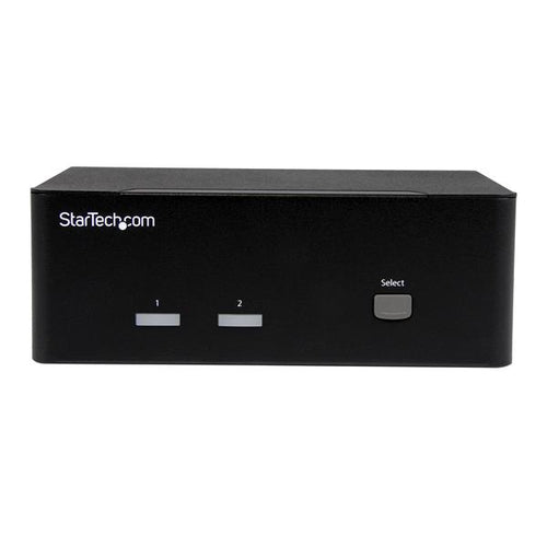 2-Port KVM Switch Dual VGA USB 2.0 Full HD 1920x1200