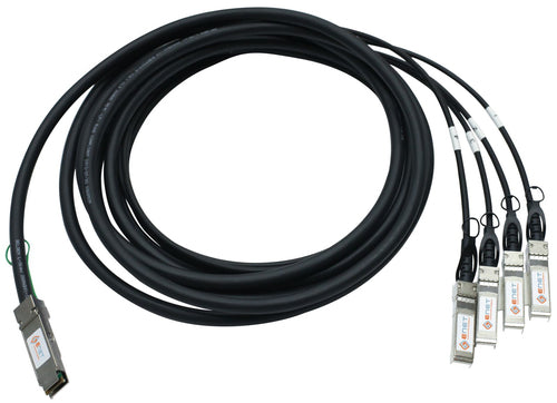 QSFP+ Active Direct Attach Copper Cable 1m Male/Male 4x SFP+