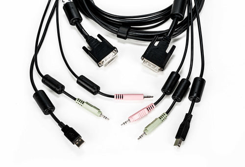 Vertiv Avocent CBL0118 KVM-Kabel – 1,8 m USB DVI-I Schwarz