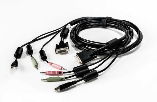 Vertiv Avocent CBL0118 KVM-Kabel – 1,8 m USB DVI-I Schwarz