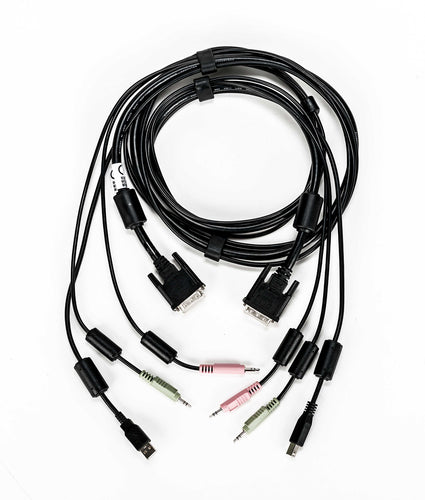 Vertiv Avocent CBL0118 KVM-Kabel – 1,8 m USB DVI-I Schwarz