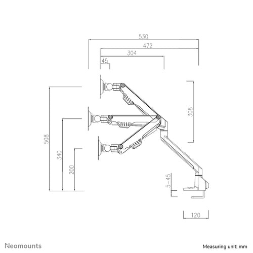 Neomounts FPMA-D750DBLACK2 monitor mount / stand