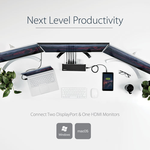 StarTech.com USB3DOCKH2DP laptop dock/port replicator
