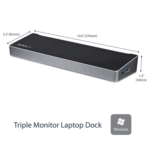 StarTech.com USB3DOCKH2DP laptop dock/port replicator