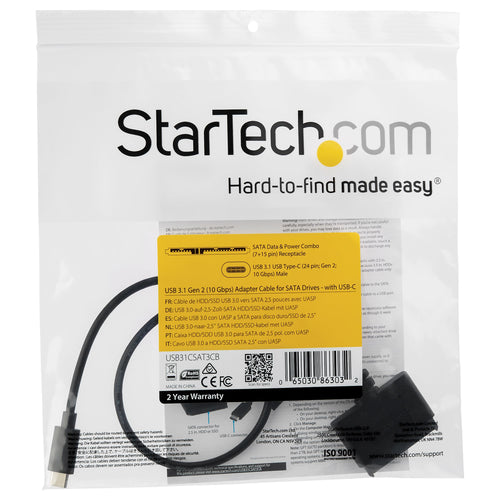 StarTech.com USB31CSAT3CB laptop dock/port replicator