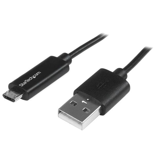 USB Cable StarTech.com USBAUBL1M 1m Micro-USB B LED Charging