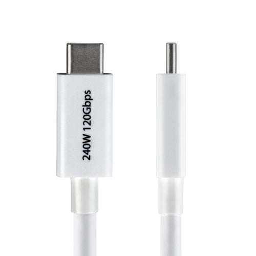 StarTech Thunderbolt 5 Cable - 2.6ft, 80Gbps, 240W, 8K 60Hz - White