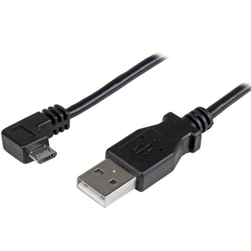 USB Cable StarTech.com USBAUB2MRA 2m Micro-USB A to B Right-Angle Black