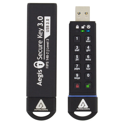 USB Flash Drive Apricorn ASK3 16GB 195MB/s USB 3.2 Gen 2 Black