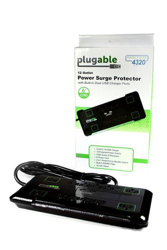 Plugable Technologies PS12-USB2B surge protector