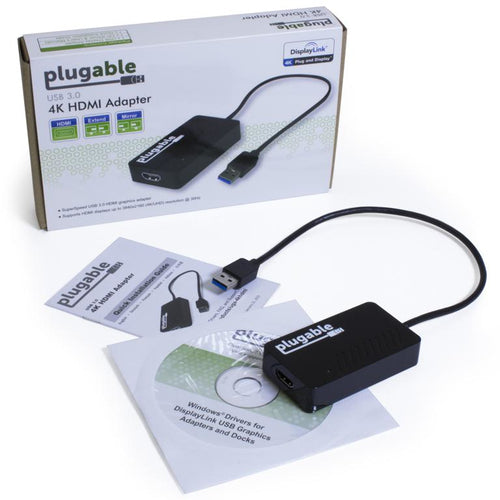 USB 3.0 to HDMI 4K DisplayLink Video Adapter for Multiple Monitors